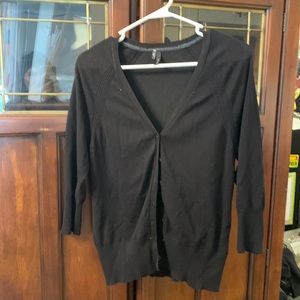 Black cardigan